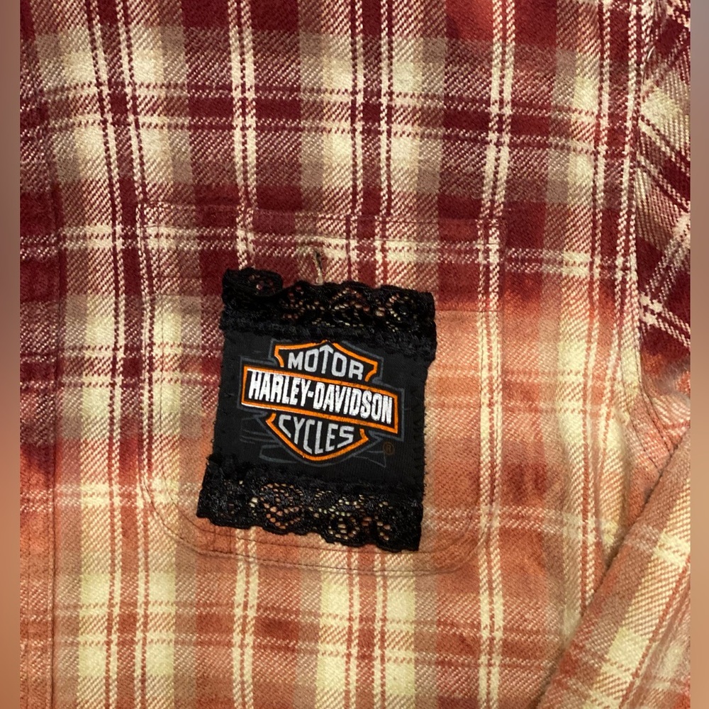 Small Bleached Flannel X Treasure Coast Harley-Davidson - Picture 4 of 8